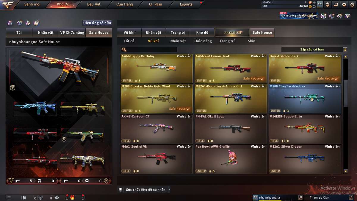 shop acc cf uy tin gia re